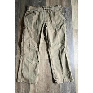 Men's Khaki Cotton Work Pants Size 36x30